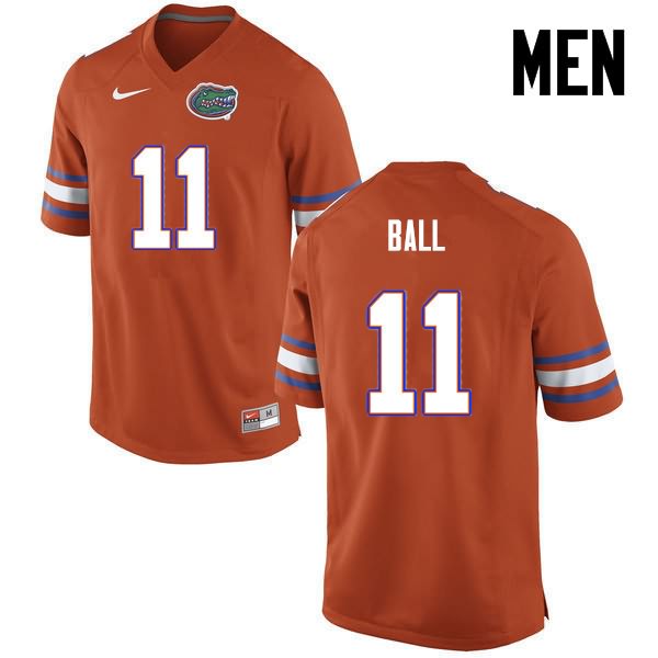 NCAA Florida Gators Neiron Ball Men's #11 Nike Orange Stitched Authentic College Football Jersey CIN6164PK